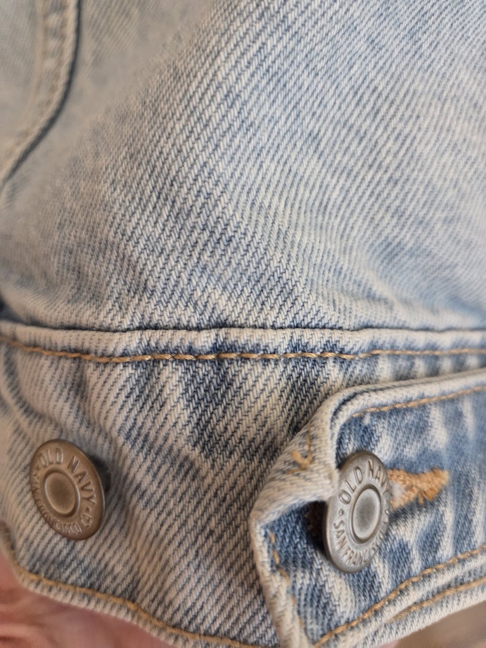 Old Navy Light Wash Denim Jacket - Women's Classic Jean Jacket - Picture 5 of 8